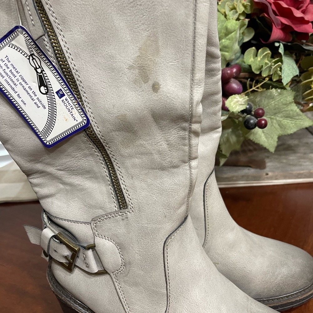 Faux leather buckle tall boots* read - Picture 5 of 11
